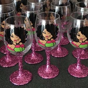 Custom wine glasses